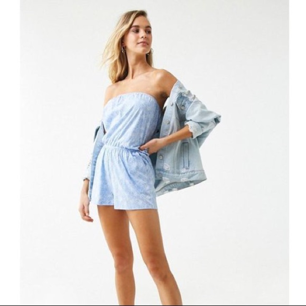 Strapless Romper